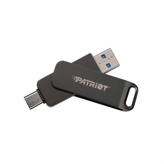 Flashdrive PATRIOT Rage R550 512GB 100 MB/S USB A+C Swivel Design (PE512GR550DSAD) Black Flashdrive PATRIOT Rage R550 512GB 100 MB/S USB A+C Swivel Design (PE512GR550DSAD) Black
