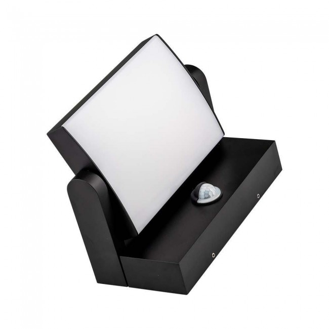Projector Fa ade Luminaire V-TAC 17W LED Motion Sensor Black IP65 VT-11020-120-B 4000K 2520lm Projector Fa ade Luminaire V-TAC 17W LED Motion Sensor Black IP65 VT-11020-120-B 4000K 2520lm