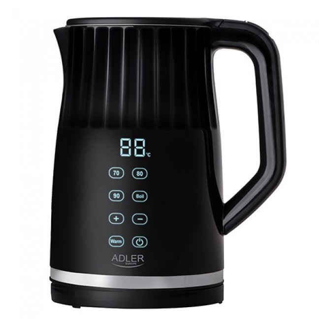 Adler AD 1350 1.7L temperature-controlled LED electric kettle Black Adler AD 1350 1.7L temperature-controlled LED electric kettle Black