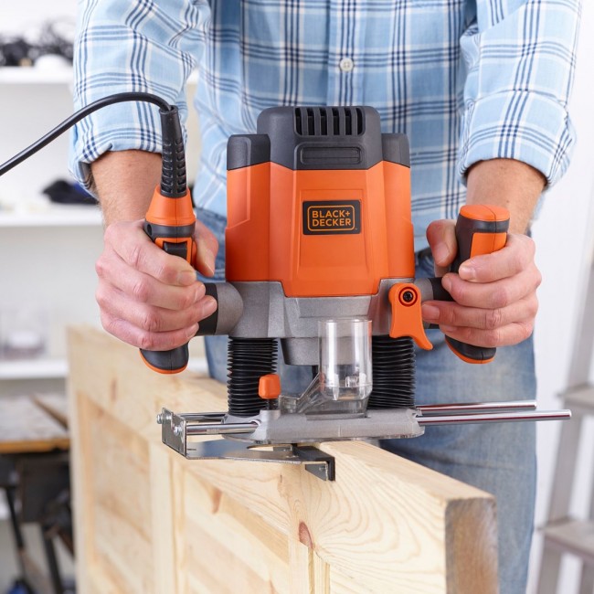 Black & Decker KW1200EKA-QS router/trimmer Black, Grey, Orange Black & Decker KW1200EKA-QS router/trimmer Black, Grey, Orange