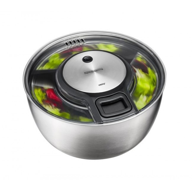 GEFU Speedwing salad spinner Stainless steel Button GEFU Speedwing salad spinner Stainless steel Button