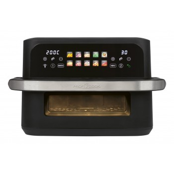 ProfiCook PC-FR 1313 H Double 10 L Stand-alone 2400 W Hot air fryer Black, Stainless steel