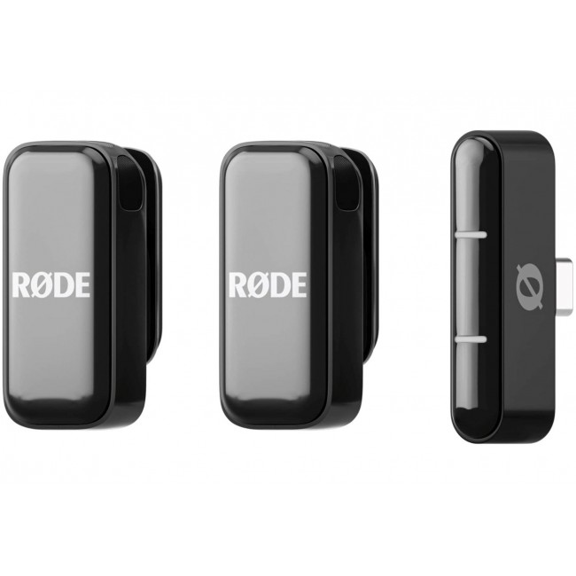 R DE Wireless Micro - 2-channel digital wireless system, USB-C, black