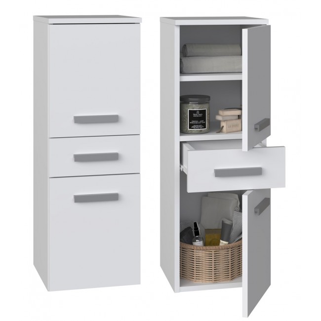 Topeshop NEL V DDS BIEL bathroom storage cabinet White