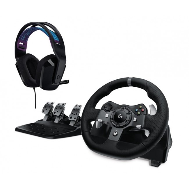 G920 Driving Force USB for Xbox Series X|S, One and PC + G335 Black