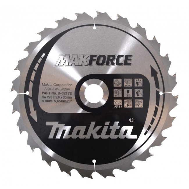 MAKITA CIRCULAR SAW 270x30x24z MAKFORCE WOOD MAKITA CIRCULAR SAW 270x30x24z MAKFORCE WOOD