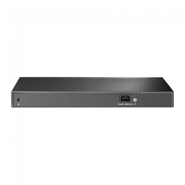 TP-Link 16-Port 10/100 Mbps + 2-Port Gigabit Rackmount PoE Switch with 16-Port PoE+ TP-Link 16-Port 10/100 Mbps + 2-Port Gigabit Rackmount PoE Switch with 16-Port PoE+