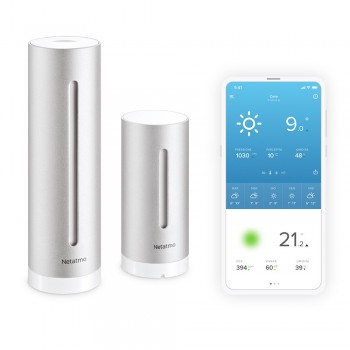 Netatmo NWS01-EC digital weather station Aluminum Wi-Fi