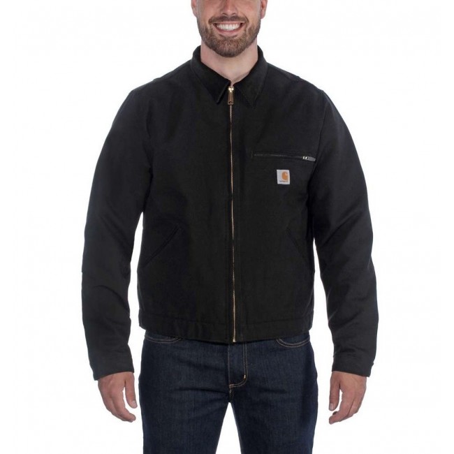 Carhartt Duck Detroit Jacket Black coat