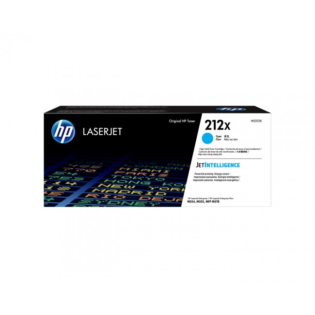HP 212X High Yield Cyan Original LaserJet Toner Cartridge HP 212X High Yield Cyan Original LaserJet Toner Cartridge