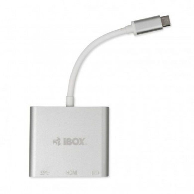 iBox IUH3CFT1 notebook dock/port replicator USB 3.2 Gen 1 (3.1 Gen 1) Type-C Silver