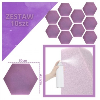 DNA AM3 PR acoustic panel set of 10 pcs. purple