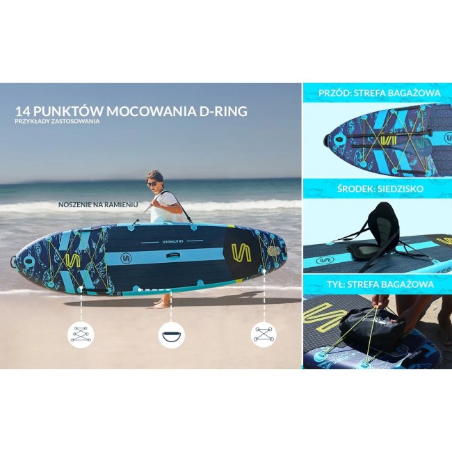 Deska SUP SKATINGER Asiaticus 350x89x15 cm Yoga Deska SUP SKATINGER Asiaticus 350x89x15 cm Yoga
