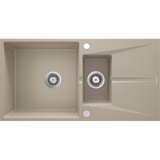 1.5-bowl granite sink with drainer 1.5-bowl granite sink with drainer