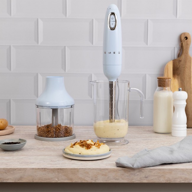 Smeg HBF03PBEU blender Immersion blender 700 W Light Blue, Stainless steel
