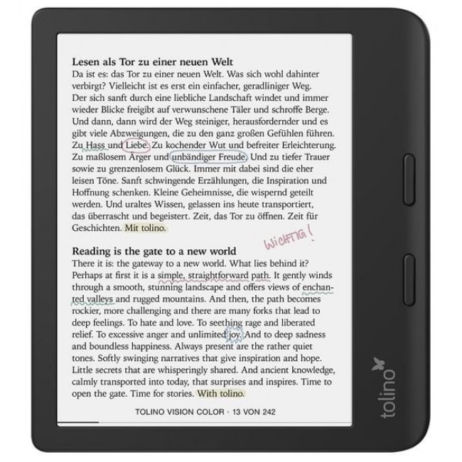 Tolino 4016621130183 e-book reader Touchscreen Wi-Fi Black Tolino 4016621130183 e-book reader Touchscreen Wi-Fi Black