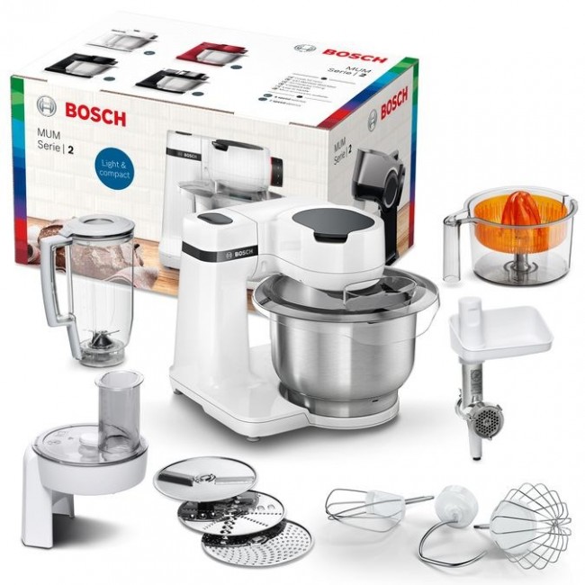 Bosch Serie 2 MUMS2EW40 food processor 700 W 3.8 L White Bosch Serie 2 MUMS2EW40 food processor 700 W 3.8 L White