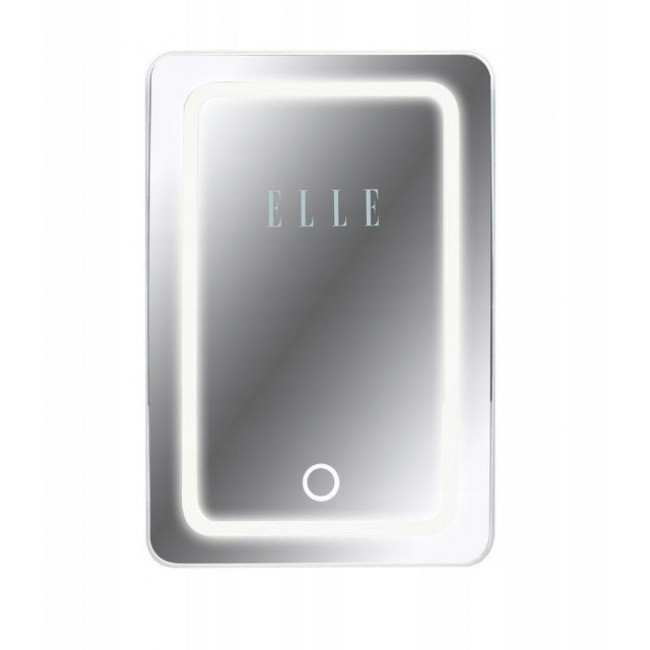 Mini fridge with LED make-up mirror ELLE 4L white
