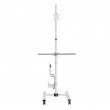 Maclean professional laptop stand cart, mobile computer workstation on wheels, max 17 Maclean professional laptop stand cart, mobile computer workstation on wheels, max 17