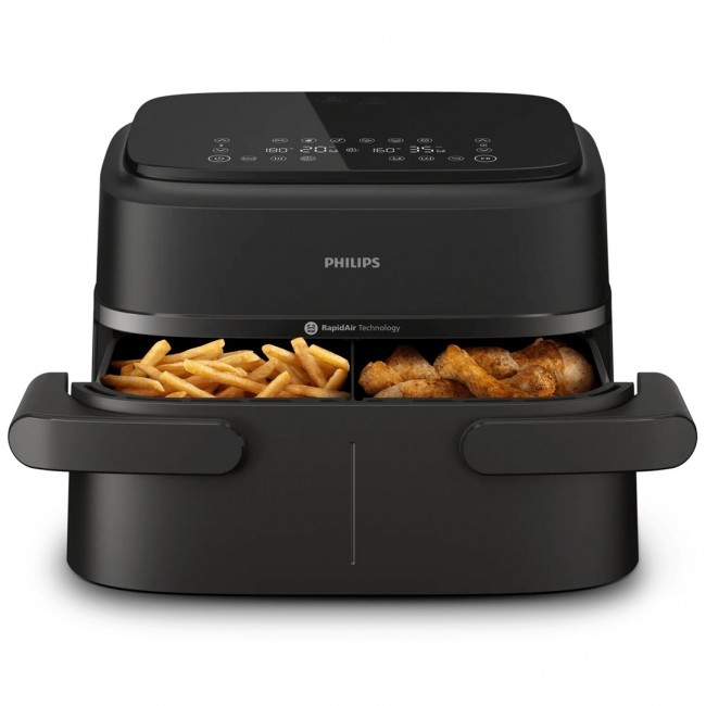 Philips 1000 series NA150/00 fryer Double 7 L Stand-alone 2450 W Hot air fryer Black Philips 1000 series NA150/00 fryer Double 7 L Stand-alone 2450 W Hot air fryer Black