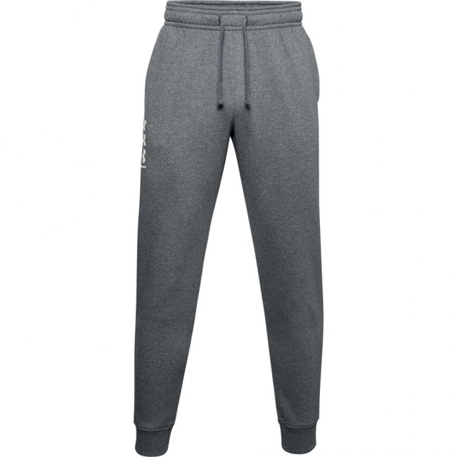 Spodnie męskie Under Armour Rival Fleece 3Logo Jogger ciemnoszare 1357131 012 S