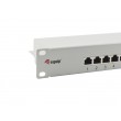 Equip 16-Port Cat.6 Shielded Patch Panel, Light Grey Equip 16-Port Cat.6 Shielded Patch Panel, Light Grey