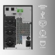 Qoltec 52281 uninterruptible power supply (UPS) Double-conversion (Online) 2 kVA 2000 W 3 AC outlet(s)