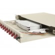Equip 12-Port Fiber Optic Splice Box, LC Duplex, OM4, 1U, Equipped, Grey