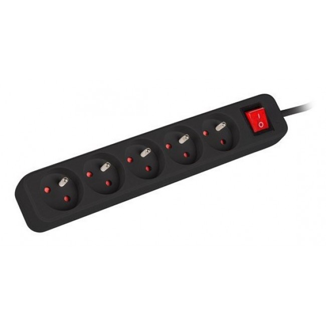 Lanberg PS1-05E-0150-BK power extension 1.5 m 5 AC outlet(s) Indoor Black