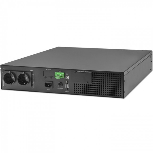 Qoltec 52285 Uninterruptible Power Supply UPS for RACK | 1kVA | 1000W | Power factor 1.0 | LCD | EPO | USB | On-line Qoltec 52285 Uninterruptible Power Supply UPS for RACK | 1kVA | 1000W | Power factor 1.0 | LCD | EPO | USB | On-line
