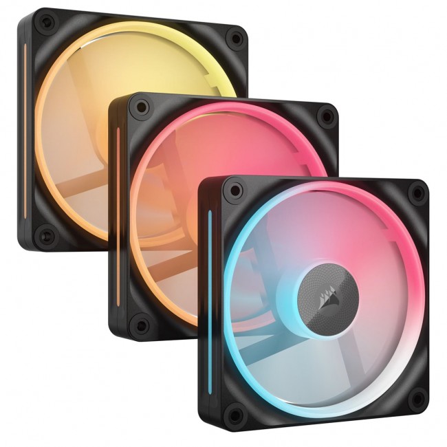 Corsair iCUE LINK LX120-R RGB Computer case Fan 12 cm Black 3 pc(s) Corsair iCUE LINK LX120-R RGB Computer case Fan 12 cm Black 3 pc(s)