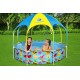 Bestway Steel Pro 2.44m x 51cm Splash-in-shade Play Pool, Orange/Yellow