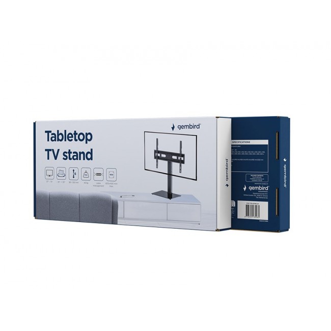 Gembird TVS-D75S-01 Tabletop TV stand, 37