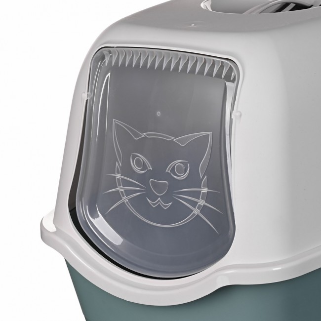 ROTHO Bailey Hooded litter box Green, White