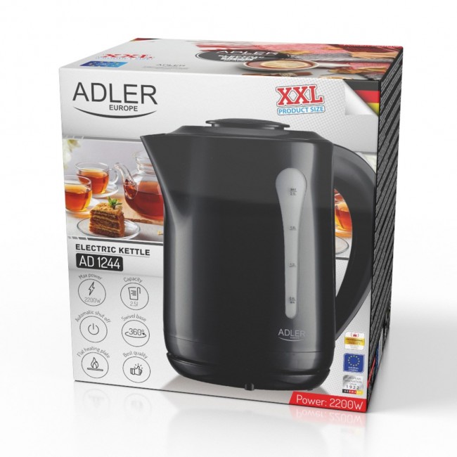 Adler AD 1244b Electric kettle 2.5 L 2200 W Black Adler AD 1244b Electric kettle 2.5 L 2200 W Black