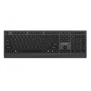 Gembird KB-MCH-06-CYRL Slim wired multimedia keyboard with Type-C adapter, Cyrillic layout, black