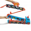 2-in-1 race track transporter, toy vehicle for kids