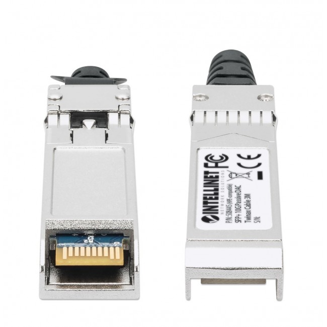 Intellinet 3m 10G SFP+ Passive Direct Attach Copper Twinax Cable 30AWG HP J9283B /JD097C compatible
