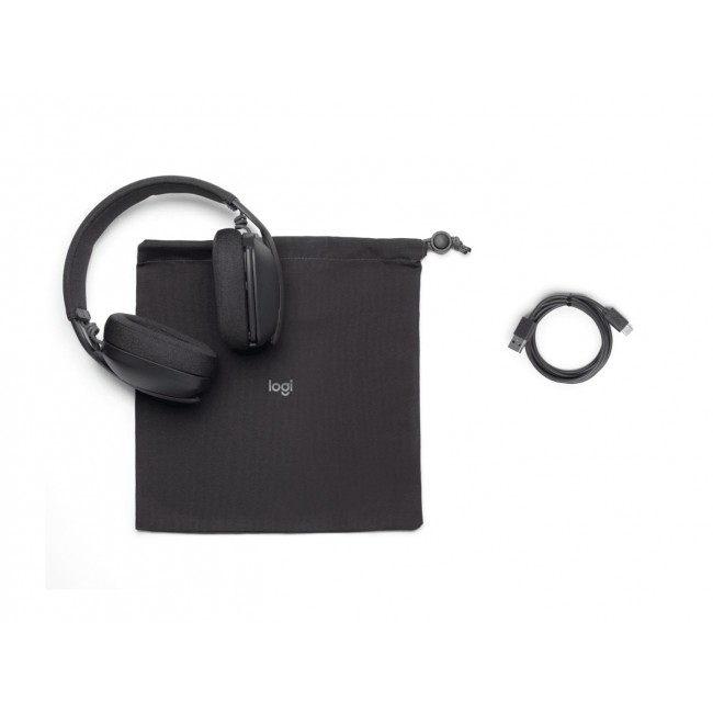 Logitech Zone Vibe Wireless Headset Head-band Calls/Music USB Type-C Bluetooth Graphite