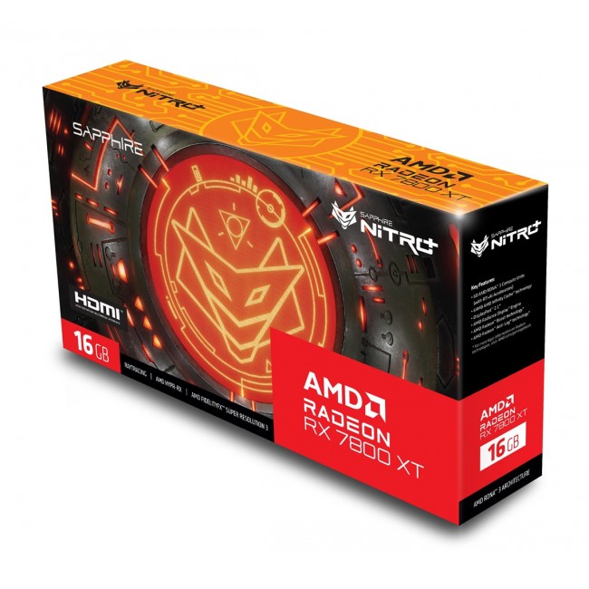 SAPPHIRE Radeon RX 7800 XT NITRO+ GAMING OC 16GB GDDR6graphics card SAPPHIRE Radeon RX 7800 XT NITRO+ GAMING OC 16GB GDDR6graphics card