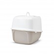SAVIC Nestor Jumbo White - Coffee - covered cat litter box - 66.5x48.5x46.5 cm - 1 pc.