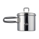 ESBIT PT625ST camping cookware Pot 0.625 L Stainless steel ESBIT PT625ST camping cookware Pot 0.625 L Stainless steel