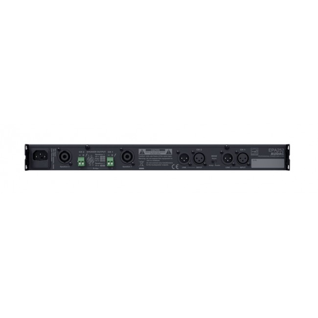 AUDAC EPA252 audio amplifier 2.0 channels Black AUDAC EPA252 audio amplifier 2.0 channels Black