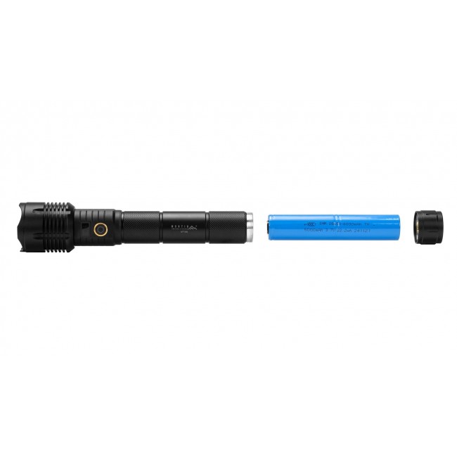Montis Taktyczna ręczna latarka akumulatorowa LED MT160 Black Hand flashlight Montis Taktyczna ręczna latarka akumulatorowa LED MT160 Black Hand flashlight