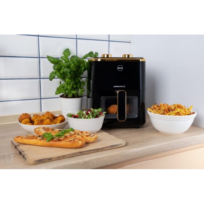 ELDOM FRITTA fat-free fryer capacity 5.0 l adjustable temp. clock 1500 W Single 5 L Stand-alone Hot air fryer Black