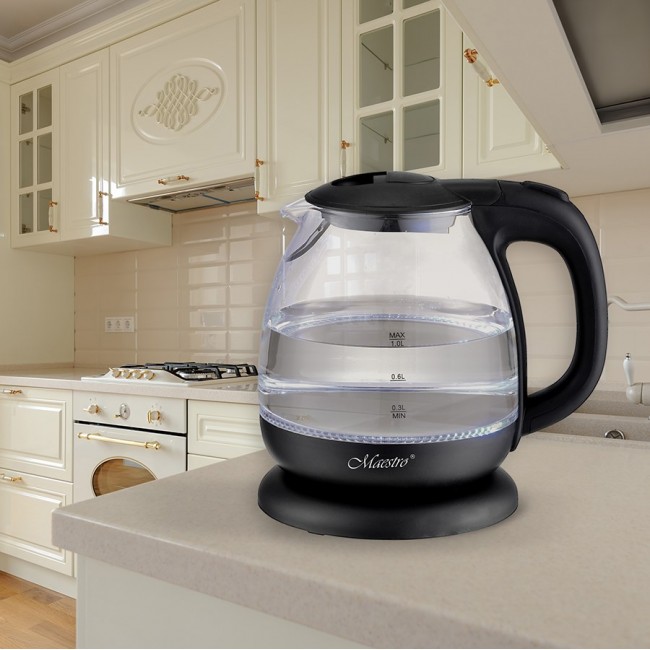MAESTRO MR-055 electric kettle 1 L 1100 W (MR-055-BLACK) Black