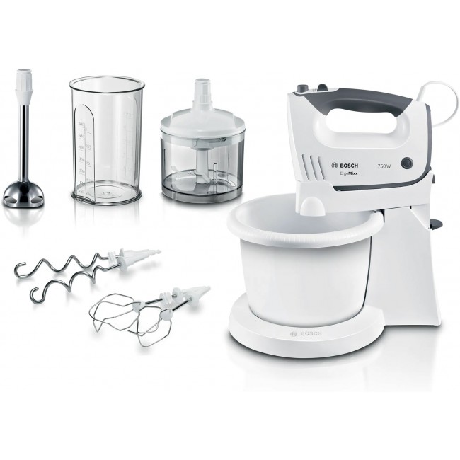 Bosch MFQ37490 mixer Hand mixer 750 W Grey, White Bosch MFQ37490 mixer Hand mixer 750 W Grey, White