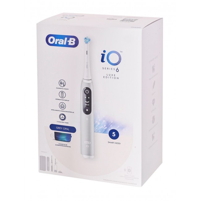 Oral-B iO Series 6 Grey Opal Luxe Edition electric toothbrush