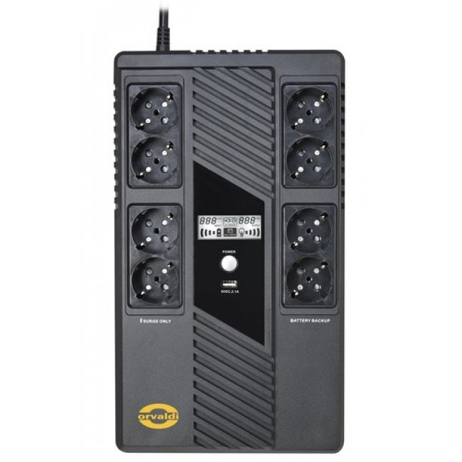 Orvaldi VAM-1000 uninterruptible power supply (UPS) Line-Interactive 1000 kVA 600 W 8 AC outlet(s)