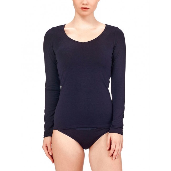 Icebreaker 103194001 XS shirt/top T-shirt Scoop neckline Long sleeve Lycra, Merino wool, Nylon